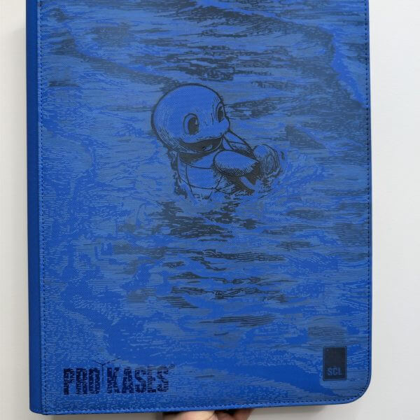 Binder Pokémon Carapuce gravé laser édition collector bleu
