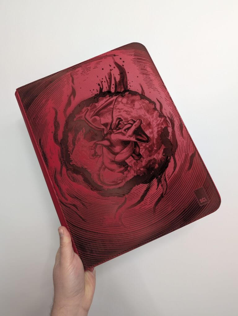 Binder Binder Pokémon Dracaufeu – Édition Collector Rouge gravé laser