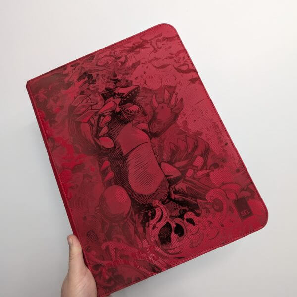 Binder Pokémon Groudon gravé laser édition collector rouge