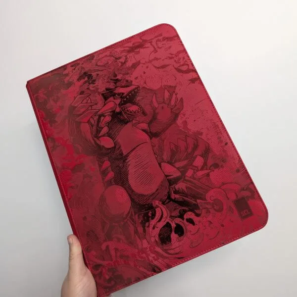 Binder Pokémon Groudon gravé laser édition collector rouge