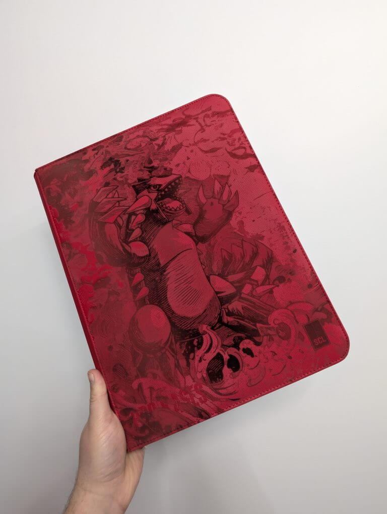 Binder Binder Pokémon Groudon – Édition Collector Rouge gravé laser