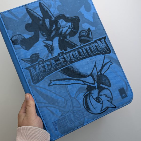 Binder Pokémon ME01 (Méga-Évolution) – Édition Collector Bleu et rose