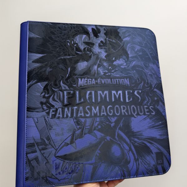 Binder Pokémon ME2 (Flammes Fantasmagoriques) – Édition Collector Violet & Rose v1
